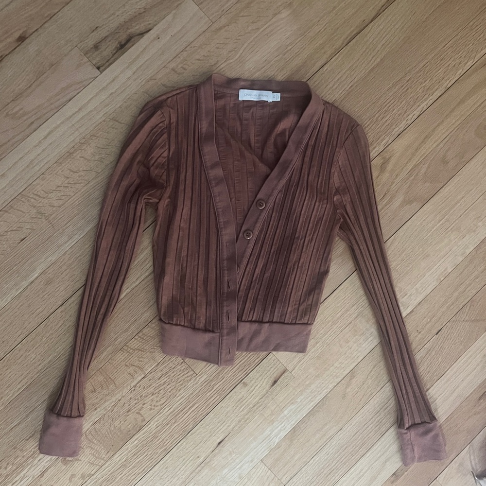 Jonathan Simkhai Plunge Neckline Sweater